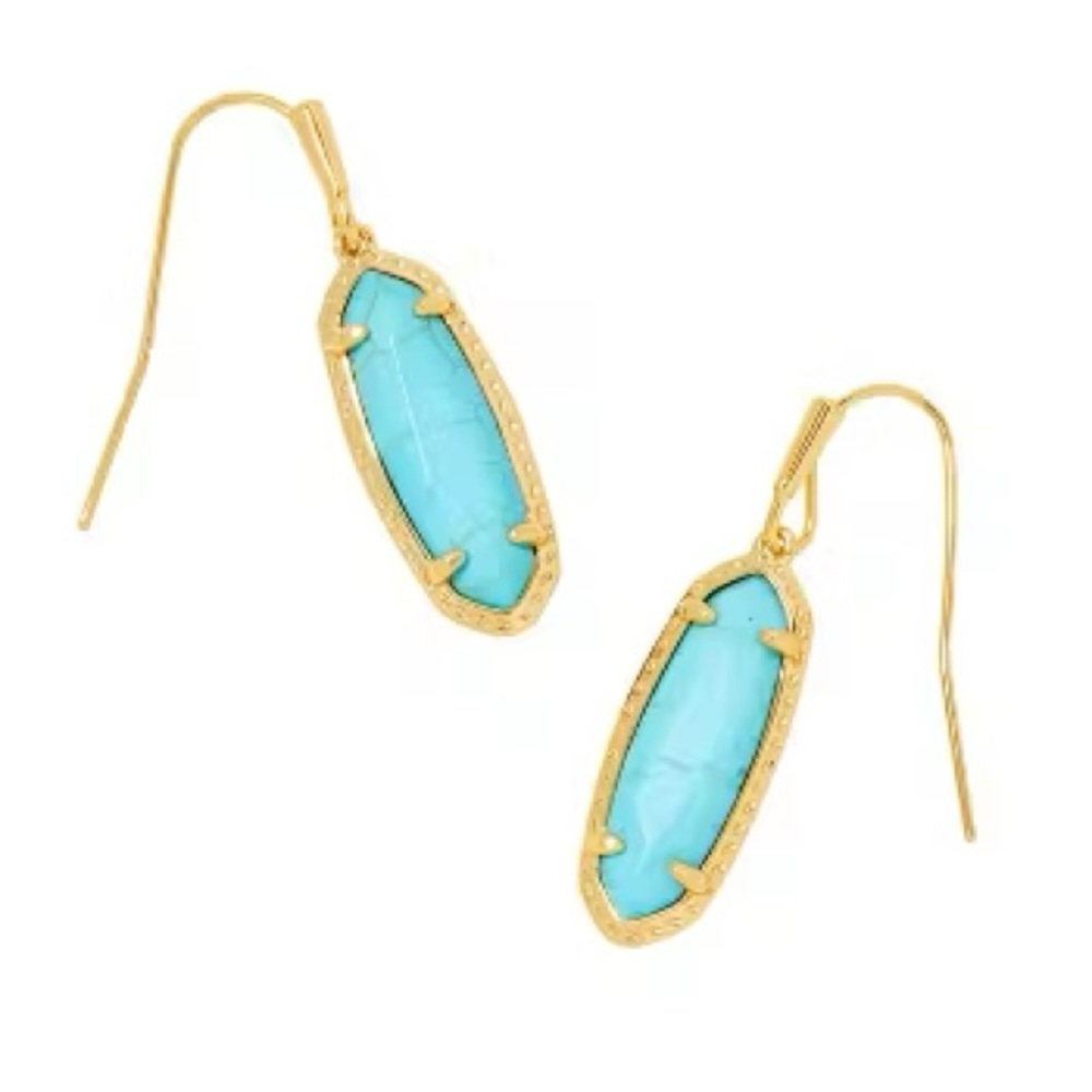Kendra Scott - Alora Earrings- Genuine Stones - 14K Gold over Brass - New